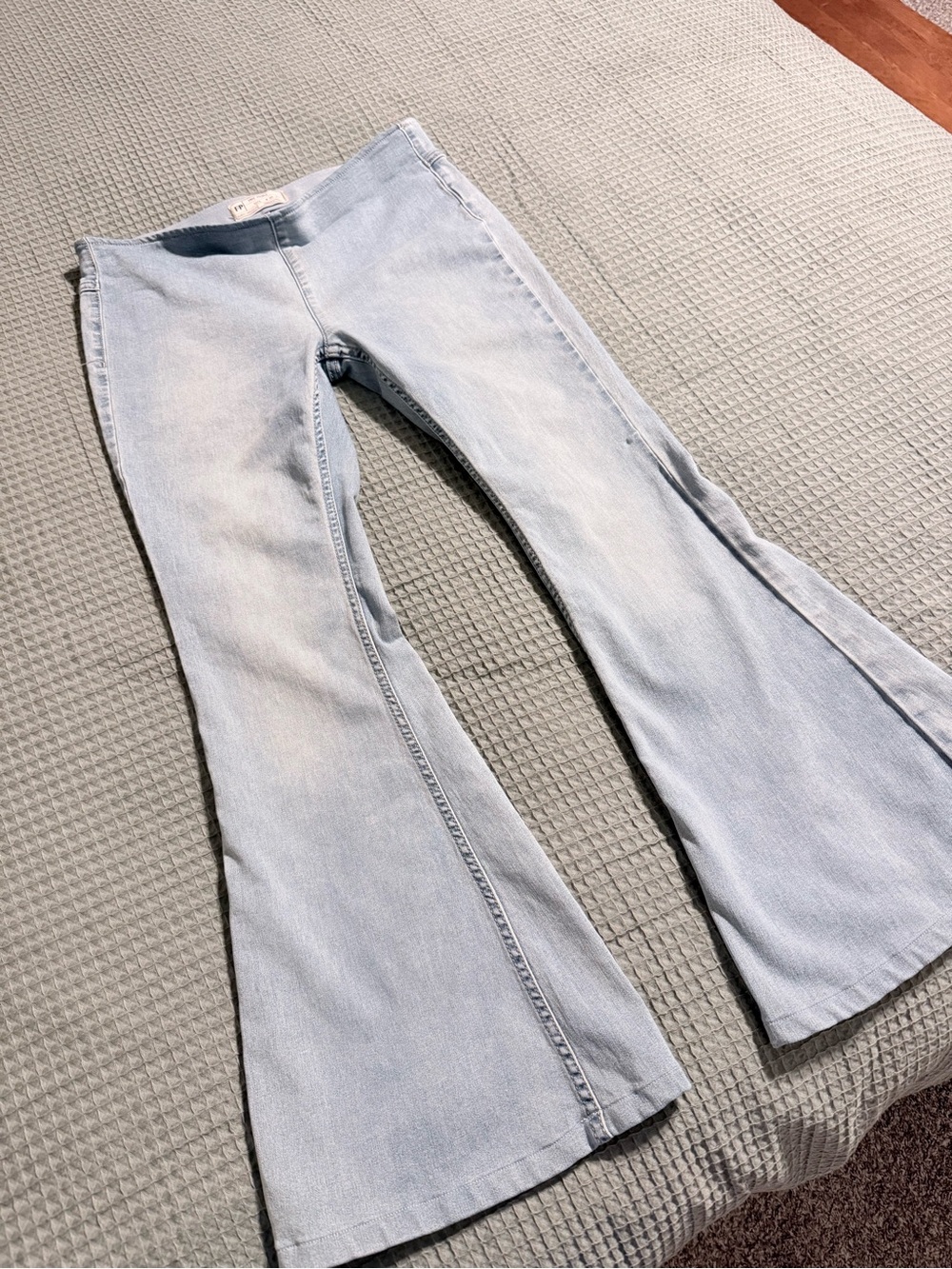 Free People Pull On Flare Jeans